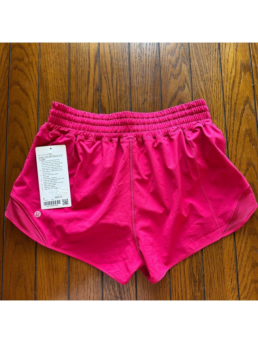 Lululemon Hotty Hot High Rise Short 2.5” Mulberry Spark Size 8 NWT